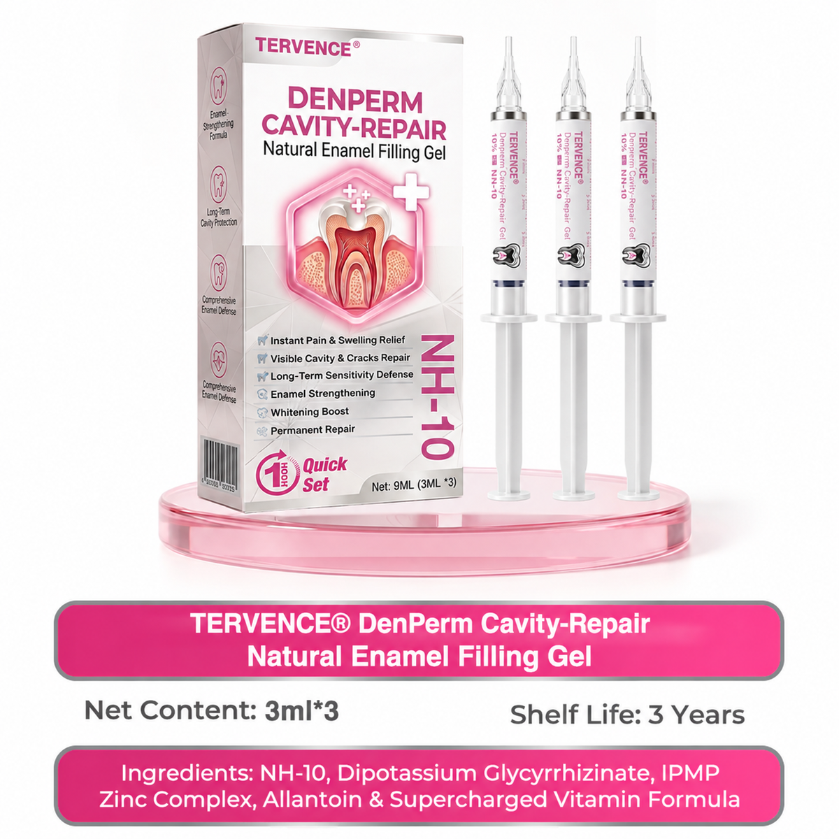 Tervence® Natural Enamel Restoration Gel for Cavity Repair