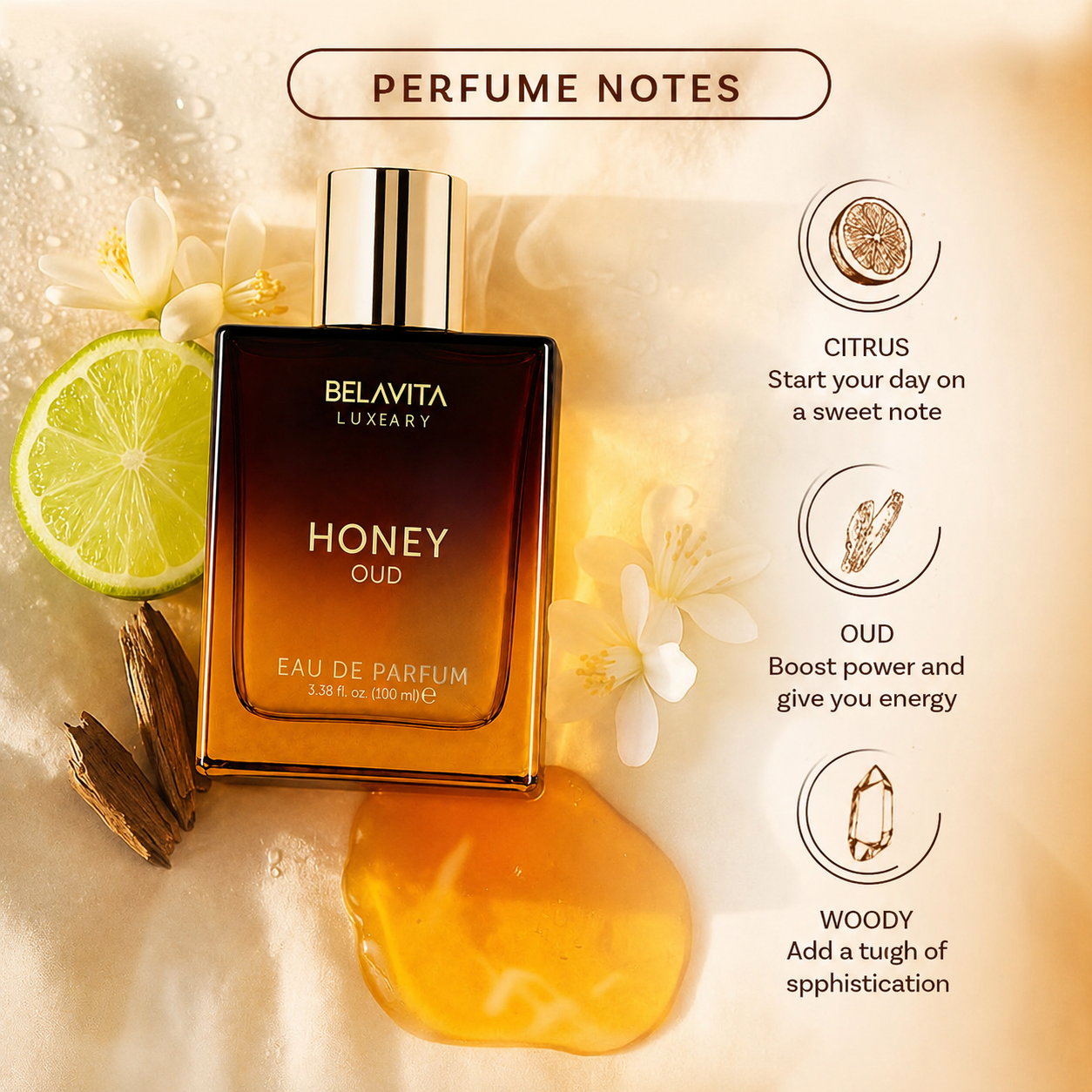 🎁Sales of 50k+ and Exclusive Offer -❤️Luxury Honey Oud Unisex Eau De Perfume (100ml)