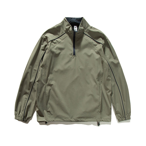 Outdoor Cycling Half-Zip Long Sleeve T-Shirt with Stand Collar