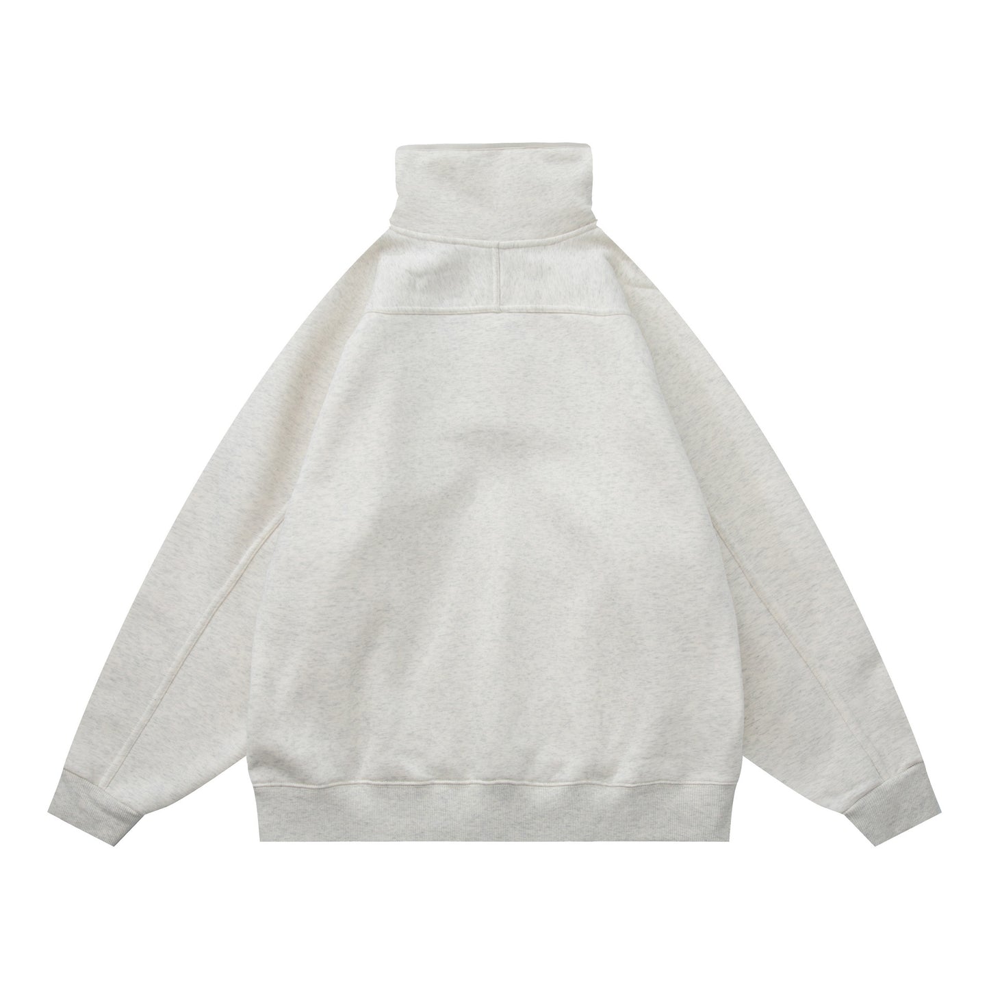 Streetwear Oversized Fleece High Neck Sweatshirt